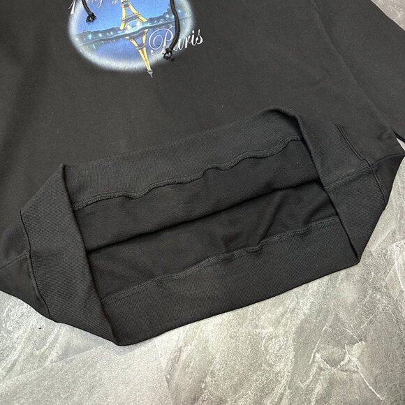 Black Oversized Hooded Sweatshirt By Vetements - Picture 5 of 10